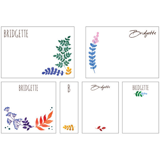 Watercolor Botanicals Post-it® Notes Ensemble